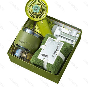 AI-MICH 2024 Thanksgiving Custom Notebook Towel Fan Water Bottle Gift Set Newest Design Luxury Freely Combined Gift Set