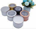 Customize Plain Black square Gift Tin  Metal Watch Box Pack Window clear Lid  Tin Box for Watches