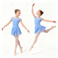 Toddler Girls Chiffon Ballet Dress Soft Cotton Strap Wrap Dance Skirt Sheer Short Practice Ballerinas Skirt for Gymnastics