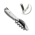 Laguiole Customizable Logo Manual Flat Metal Wine Opener Foil Cutter Stainless Steel Ebony Copper Handle Eco-Friendly Dishwasher