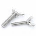 304 Stainless Steel Claw Hand Tighten M3-M10 Wing Bolt DIN316 Plain Finish Butterfly Wing Head Thumb Screws Standard M4-M6