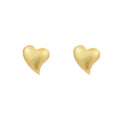 Wholesale Fashion Minimalist Jewelry 925 Sterling Silver Heart Earring Gold Plated Stud Earrings Jewelry for Women
