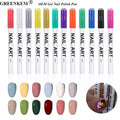 1 Pc Nail Art Graffiti Pen Waterproof Drawing Painting Liner Brush DIY Flower Abstract Lines Details Gel Nail Polish Pen