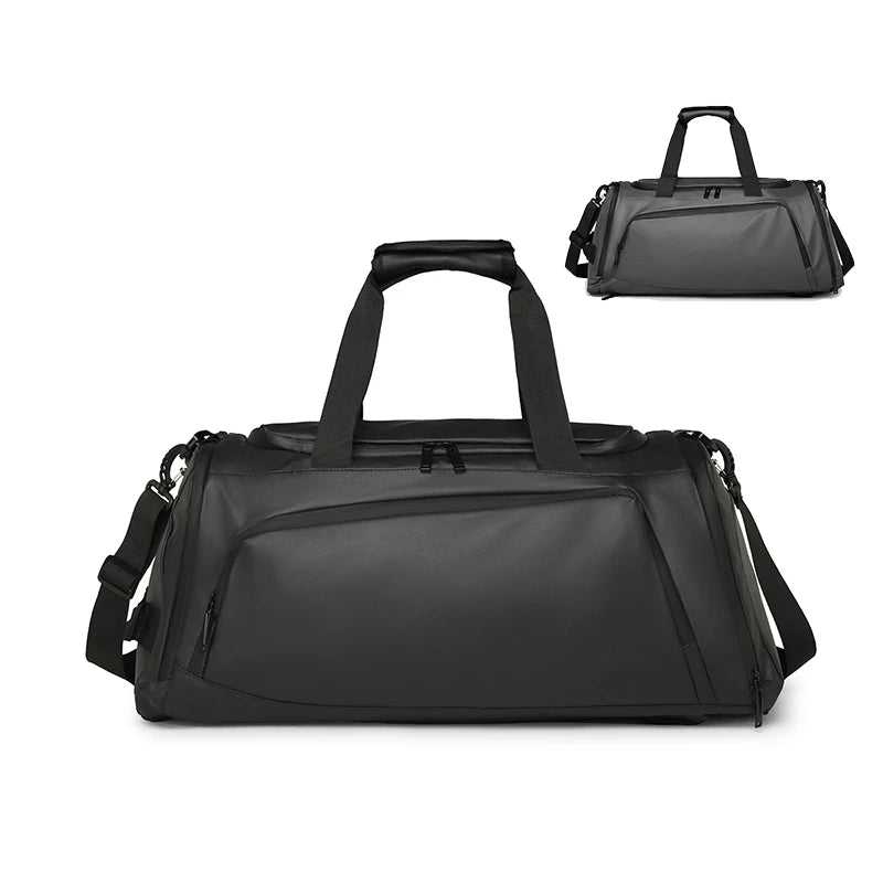 Custom Logo Lightweight Large Capacity Travel Duffle Bag Dry Wet Separation for Leisure Sport Fitness Gym Use Zipper Closure