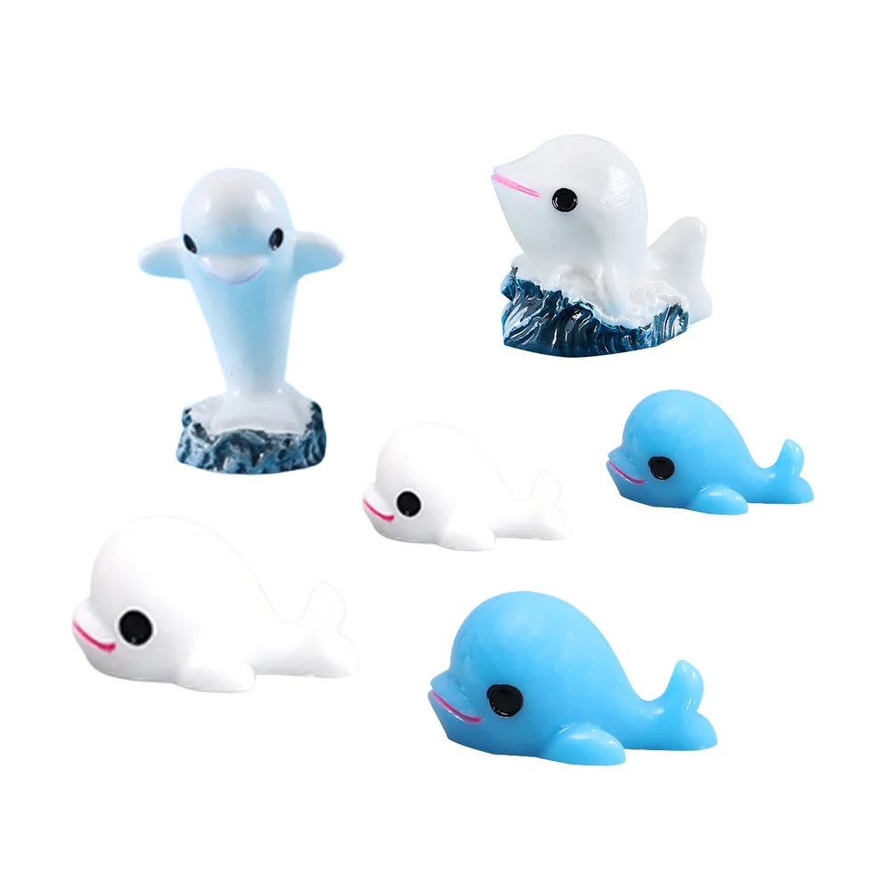 Hot Sale 3d Miniature Dolphin Whale Resin Charm Keychain Pendant Accessories