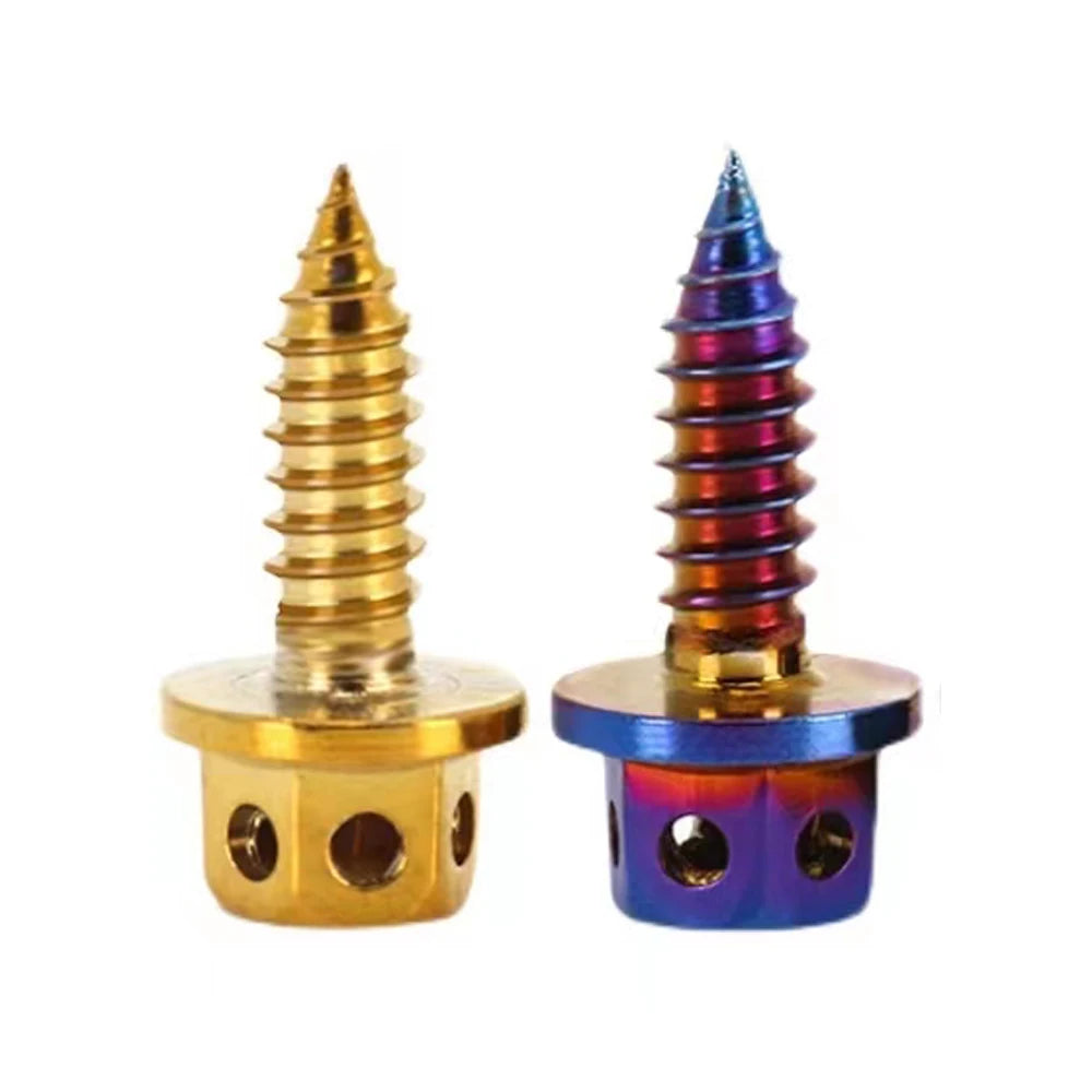 Rainbow Colour Titanium Bolt for Bbs 1/4 Race Spec Lmgt1 Shimano Honda Burnt U Alloy 12 Point Torx Flange Titanium Bolts