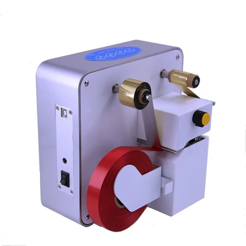 WD-320 Satin Fabric Ribbon Desktop Digital Stamping Machine Flatbed Printer Without Plate Condition New