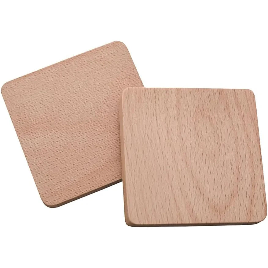 Shineyou Eco-Friendly Luxury Wooden Coasters Customizable Living Room Kitchen Cup Mats Factory Wholesale Christmas Gifts