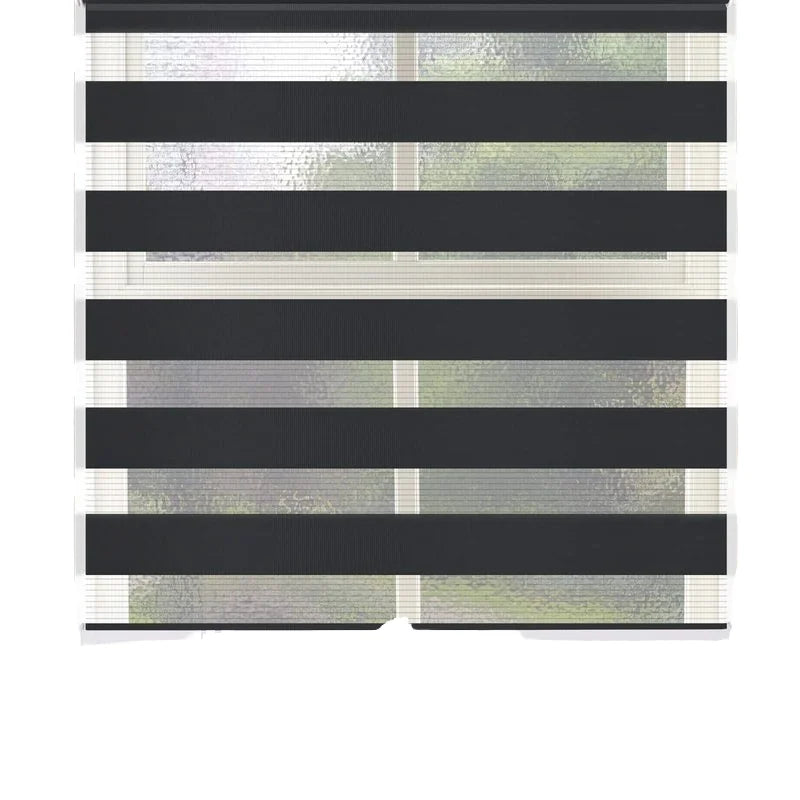 Hot Selling Zebra Dual Roller Plain Light-filtering Shade Blinds Manual French Windows Double Layer Anti-Uv Built-In Roller