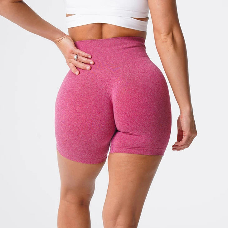 Women Tummy Control Compression Quick Dry Seamless Booty Yoga Shorts