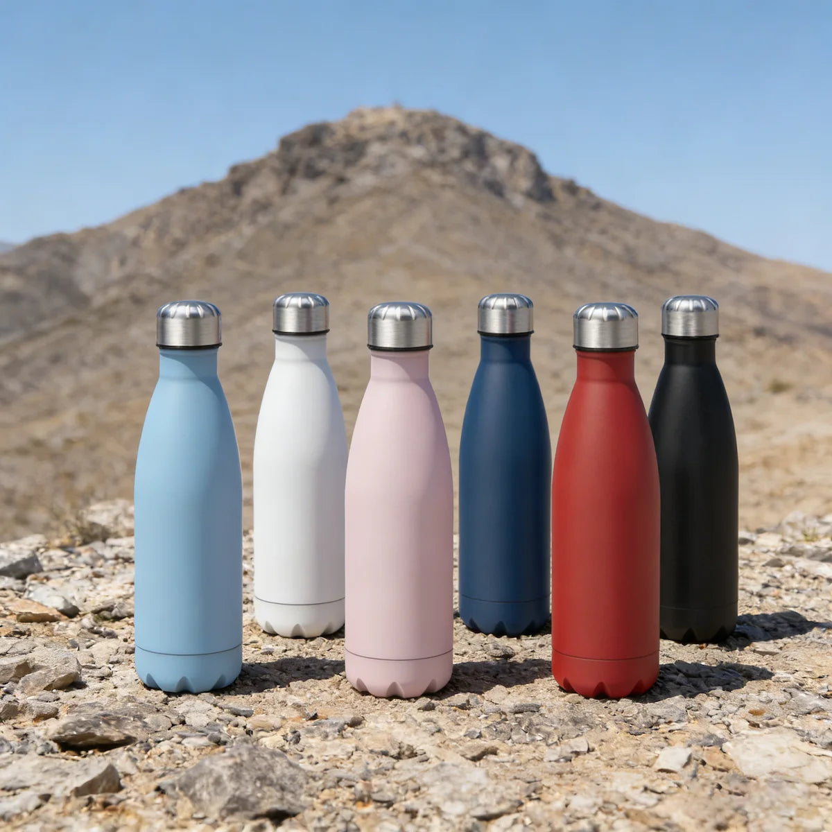 750ML Single Wall Stainless Steel Water Bottle Cold Drink Cup BPA FREE Tumbler Leak Proof Sports Bottle