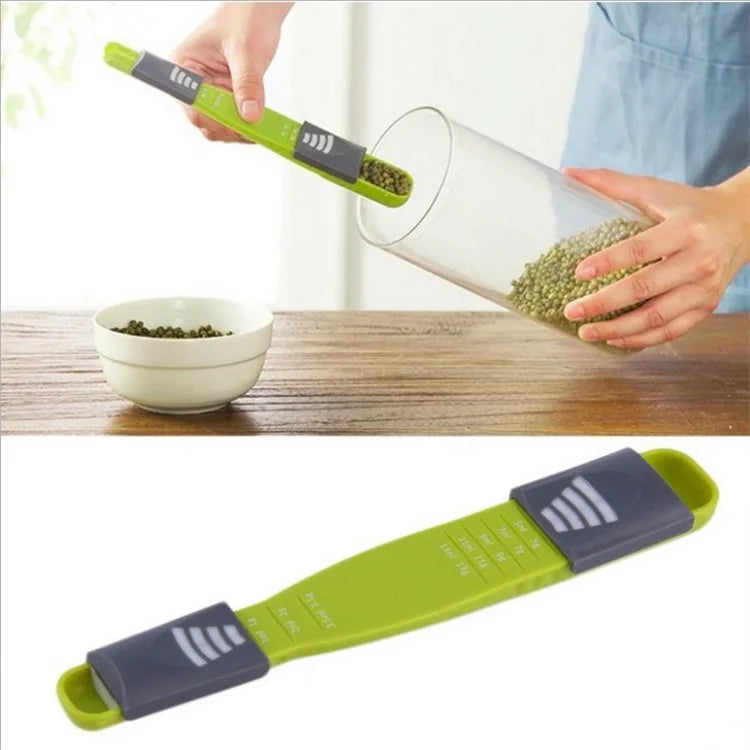 Kitchen Coffee Double Ends Adjustable Scale Measuring Spoon