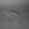 High Quality Pure Titanium Optical Gold Designer Eyeglass Frames for Men Vintage Style Spectacle Frames Wholesale Trade