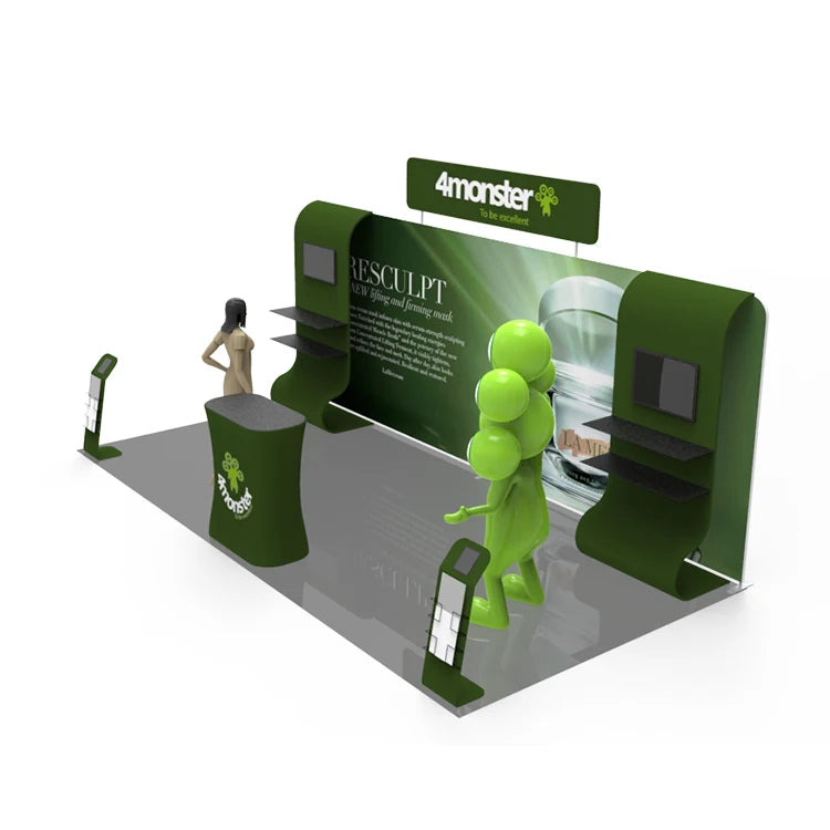 Portable Aluminum Dye Sublimation Trade Show Display Stand 10 X 20 Booth Exhibition for Sale