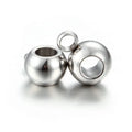 Manufacturer Stainless Steel Spacer Beads Loose Beads Big Hole DIY  Bracelets Jewelry Making Accessories