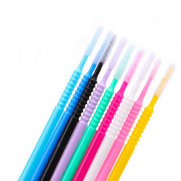 Disposable Dental Cotton Lint Free Micro Brushes for Eyelash Extension Micro Brush Applicator Long Head