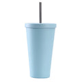 Personalised 16oz Travel Tumbler Custom logo Scratch-Resistant Insulated Tumbler with Straw