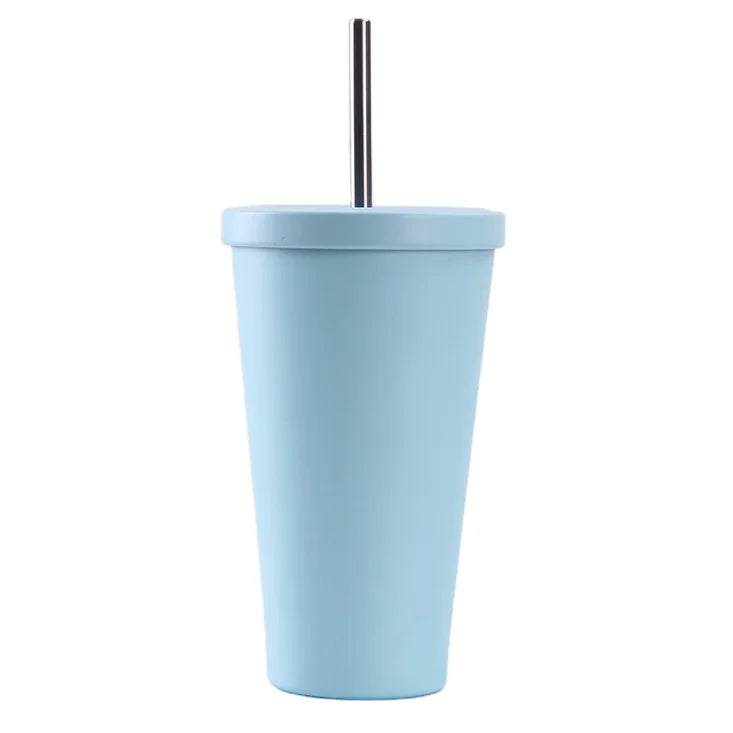 Personalised 16oz Travel Tumbler Custom logo Scratch-Resistant Insulated Tumbler with Straw