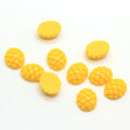 100pcs Kawaii Simulation Mango Resin Flatback Cabochon Mini Fruit Sliced Food Art Supply Decoration Charm Craft DIY