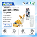 Premium Reusable Leak Proof Puppy Nappies Washable Belly Bands Dog Pet Diapers Female for Small Dogs