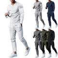 Designer Clothes Spring Fall 2 Piece Men Wear Long Sleeve Shirt and Pants Two Piece Outfits