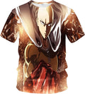 Fitspi Wholesale Anime T-shirt 3d Printed Saitama Fashion Short Sleeve Shirt for Wish Ebay Shopify