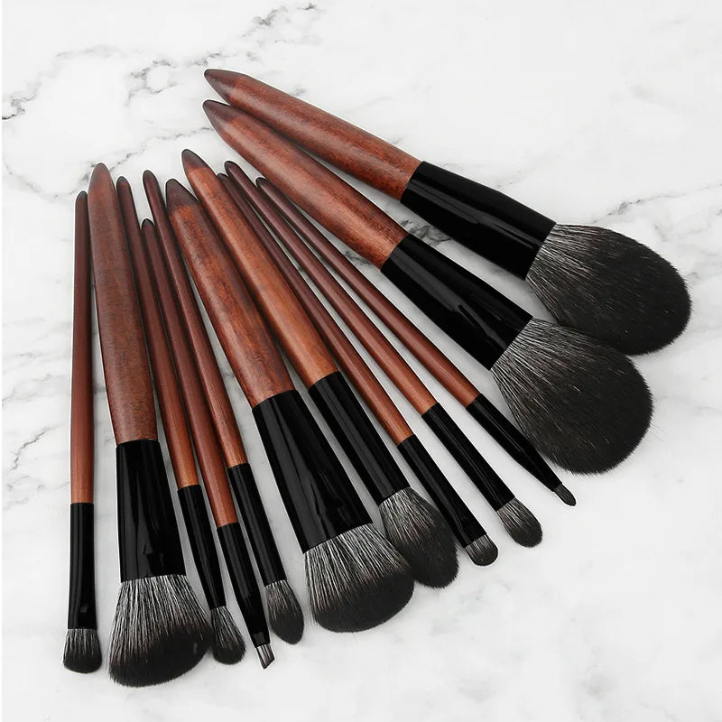 China Manufacturer Custom Makeup Brushes 12pcs Set specialized Powder Cosmetic Smudge Eyeshadow Brush