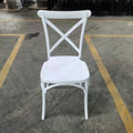 FOSHAN Oyeana Hot Sales Cheapest High Quality PP White Plastic Chiavari Chair Cross