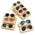 New Solid Wood Glasses Sunglasses Sunglasses Accessories Display Rack Trapezoidal Hand Office Display Rack