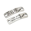Custom Modern Stainless Steel Metal Tag Label Plated Pin with Logo Engraved for Shoes or Leash