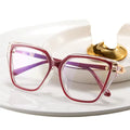 Custom logo Hot Selling Two-Color Computer Glasses Frame Women Eyewear Cat Eye Blue Light Blocking Optical Eyeglasses Frames