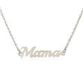 Fashion Jewelry Mama Necklace Stainless Steel Rhodium Trendy for Engagement Party Anniversary Mother's Day Gift Promotion