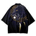 Japanese Anime Wolf Print Cosplay Kimono Streetwear Cardigan Oversized Beach Yukata Robe Women Men Asian Traditional Haori 100%