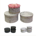 Chengruo Eco-friendly Rigid Empty Marbling Basket Emballage Surprise Marble Favor Paper Box Matt Lamination Embossing for Flower