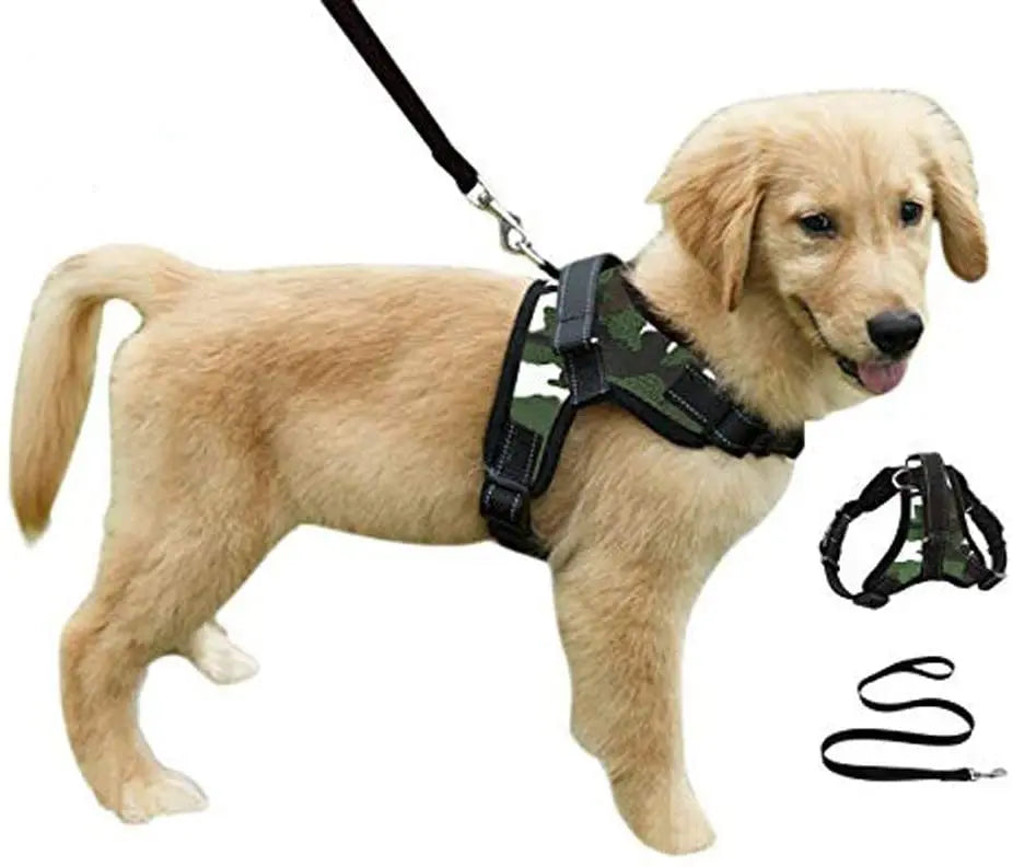 ISO9001 Factory Cheap OEM Custom logo Heavy Duty Adjustable Pet Puppy Dog Safety Harness and Leash