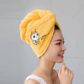 Custom logo Hair Salon Drying Turban Towel Microfiber Wrap Hair Towel for Curly Hair After Shower