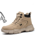 New High Cut Anti Impact Anti Puncture Labor protection Shoes Men's Waterproof Lightweight Anti slip Wear Resistant Safety Shoes
