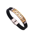 GJB275 Fashion Jewelry Men's Stainless Steel Sport Silicone Fine Bracelet MegaBDM