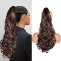 AliLeader 22inch 150g Clip-in Pony Tail Synthetic Hair Long Curly Claw Clip in Ponytail Extensions for Women