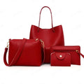 2023 New Spring Wholesale Cheap Promotional Pu Leather Hand Bag Sets Fashion Women Bucket Handbags