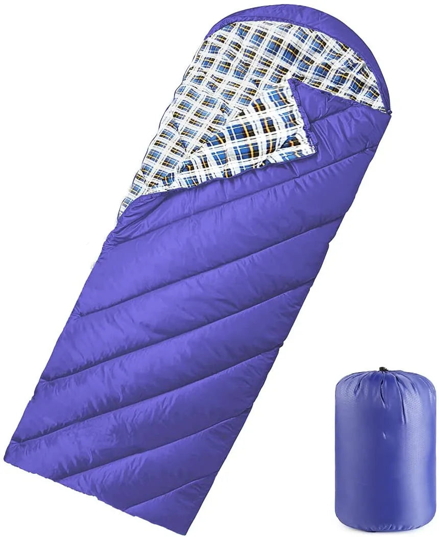 Woqi Sleeping Bag 3 Seasons (Summer Spring Fall) Warm & Cool Weather Lightweight and Easy to Carry