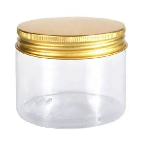 250ml 250g for Jar with Gold Aluminum Screw Cap PET Material Box Packed TUV ISO Certified Silk Screen Printed MOQ 100pcs