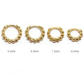 Minimalist HOT Trendy Gold Plated 925 Sterling Silver Beading Hoop Earrings Round Bead Ball Shape Huggie Earring Hoops Women Men