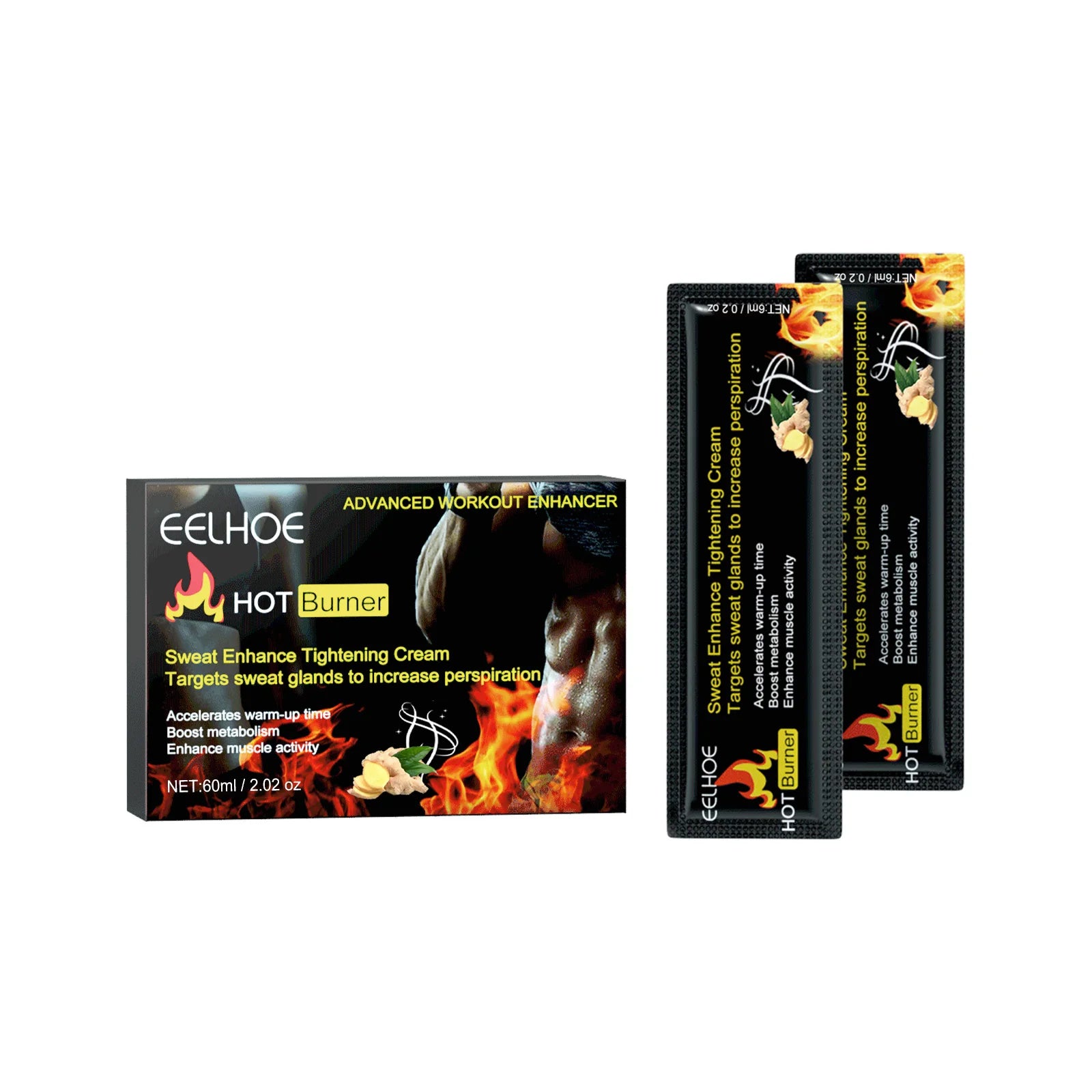 EELHOE Abdominal Firming Cream Fitness Shaping to Strengthen Chest Muscles and Abdominal Muscles Shape Cream K1