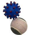 Hot Sale Eco Friendly Natural Rubber Pet Interactive Double Ball Pet Dog Toy