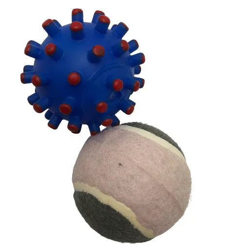 Hot Sale Eco Friendly Natural Rubber Pet Interactive Double Ball Pet Dog Toy