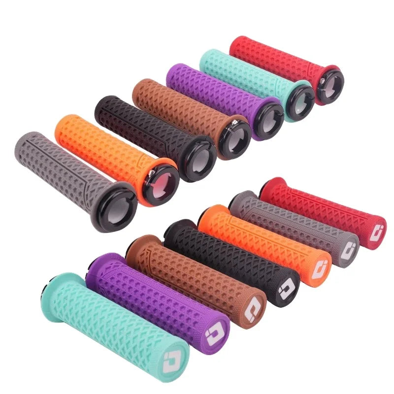 ODI Silicone Handlebar Grips Self-lock Shock Absorbing Bicycle Handles Cover Non-slip BMX DH Bike Grip Ergonomic Rubber Grips