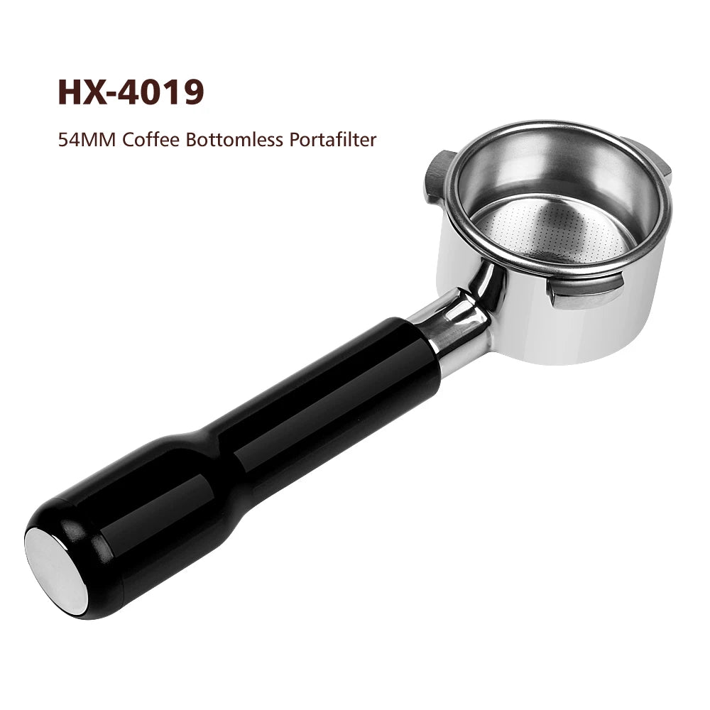 Custom Handle Heavy Weight 54mm Coffee Portafilter Head Stainless Steel Coffee Bottomless Portafilter 54mm for Breville