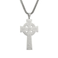 2024 Hot Selling Nordic Viking Stainless Steel 18K Gold Odin Knot Amulet Cross Pendant Pagan Necklace Favorite Gift