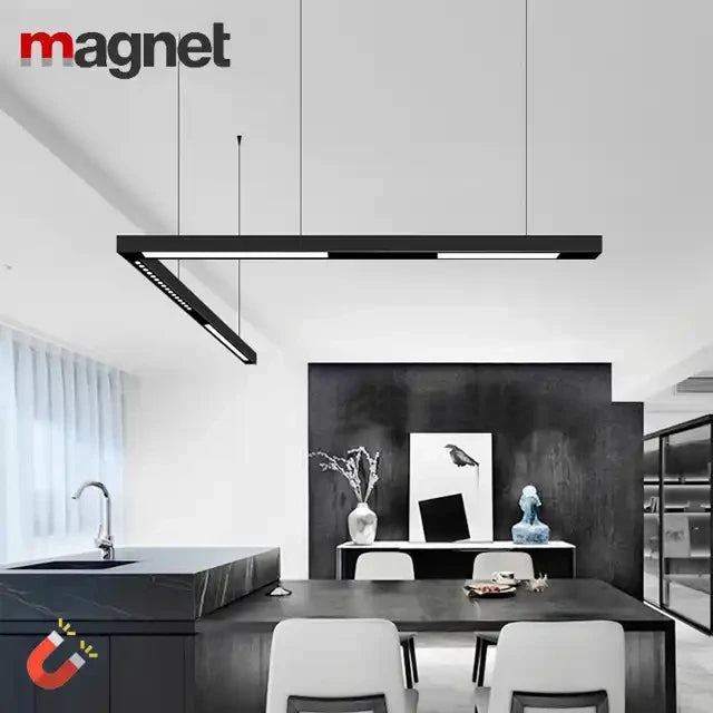 Magnetic Absorption LED Track Light Surface Mounted Concealed Household Grille Light Home Office Modern Spot Light